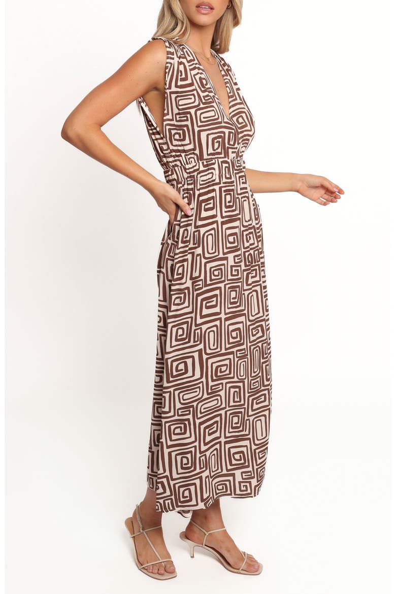 Solange Maxi Dress, Alternate, color, CHOCOLATE BROWN PRINT
