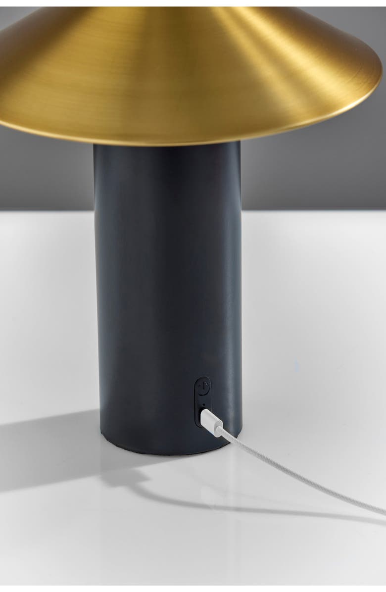 ADESSO LIGHTING Pina LED Cordless Table Lamp, Alternate, color, Black