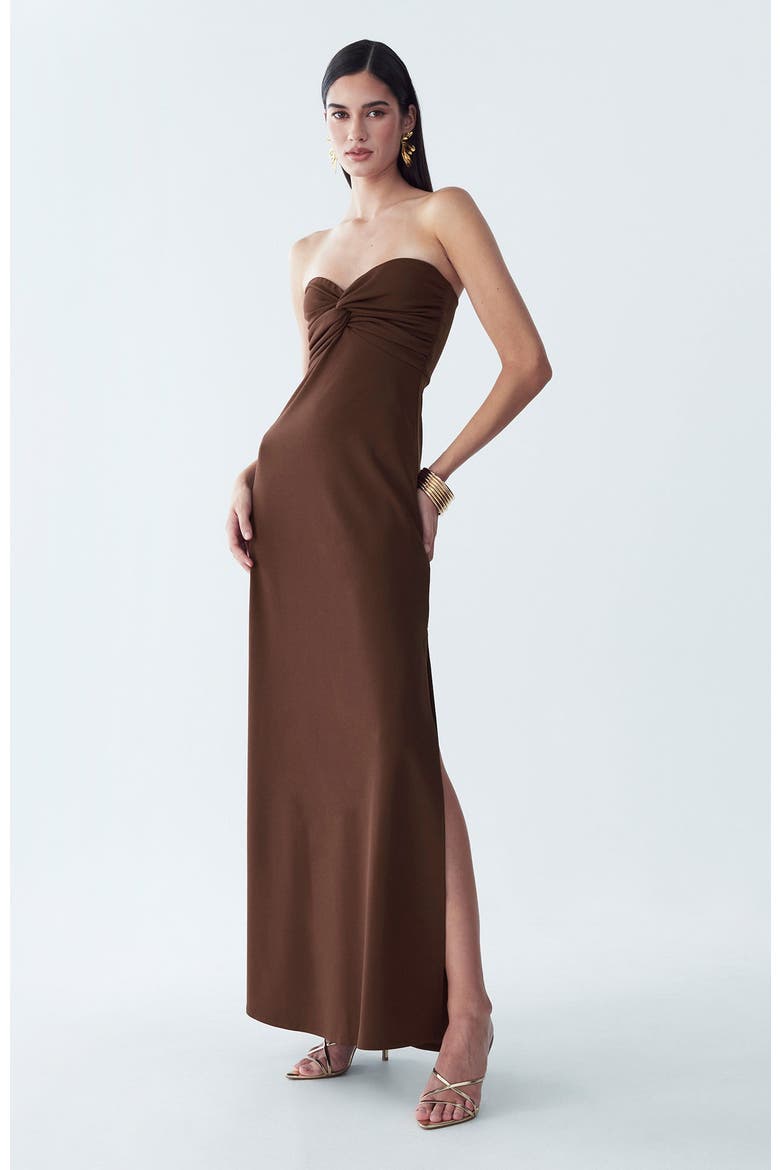 Chase Maxi Dress, Alternate, color, Chocolate