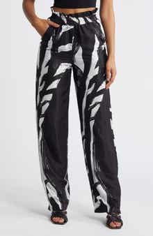 DIARRABLU Leer Suto Print Palazzo Pants