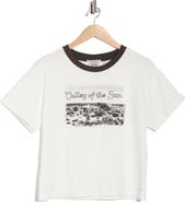 Scotch & Soda Dyed Boxy Crop Graphic T-Shirt