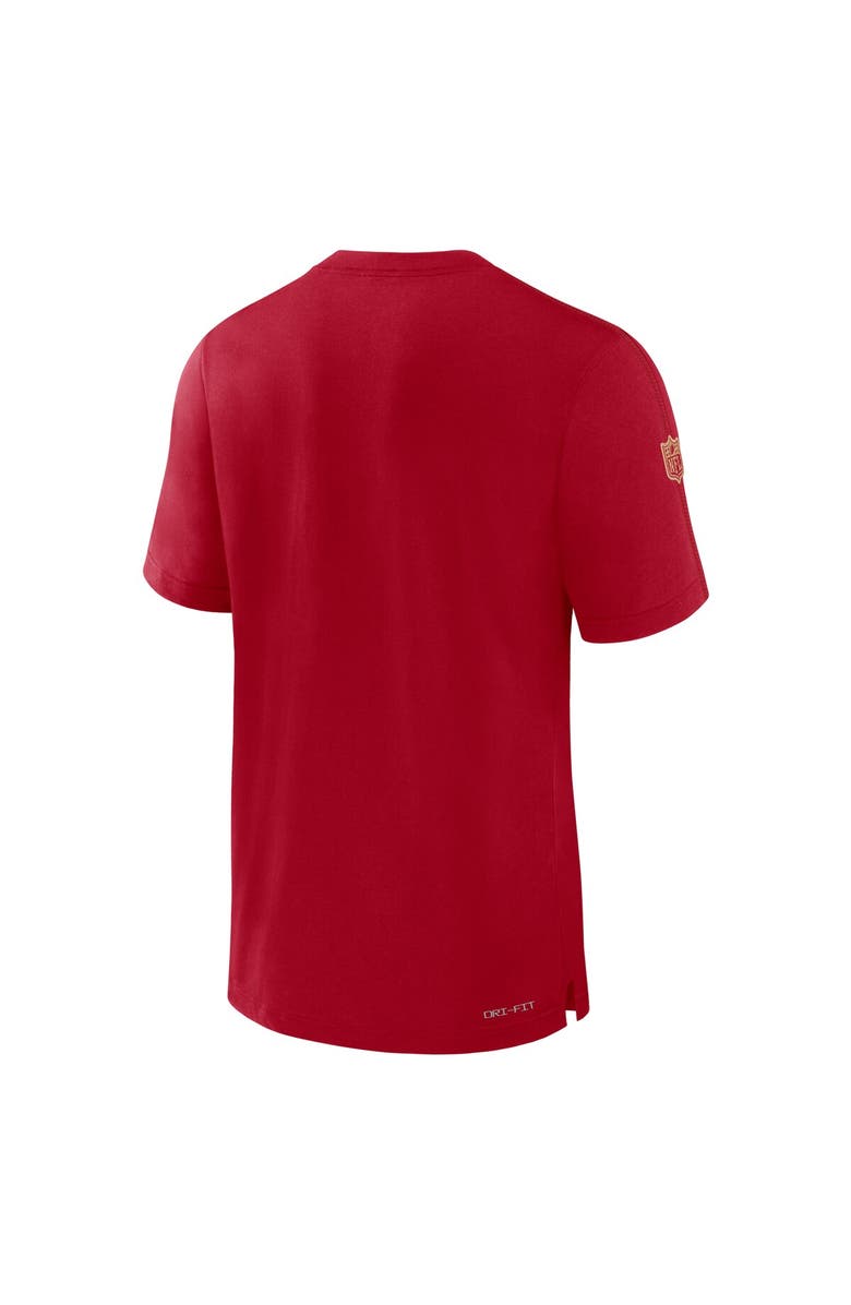 Nike Men's Nike Scarlet San Francisco 49ers Sideline Player Performance T-Shirt, Alternate, color, Scarlet