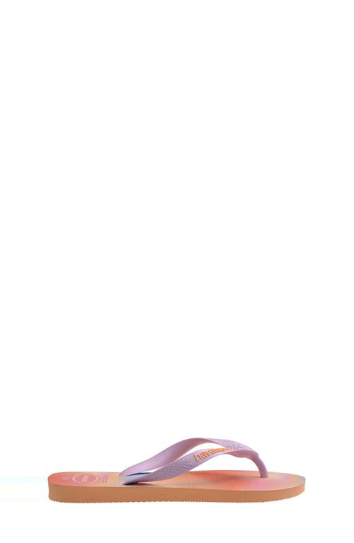 Havaianas Kids' Top Fashion Flip Flop In Peach/peach