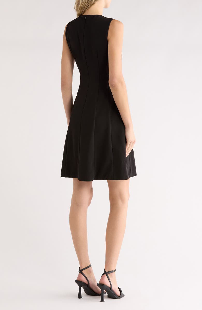 Eliza J Sleeveless Fit and Flare Dress, Alternate, color, Black