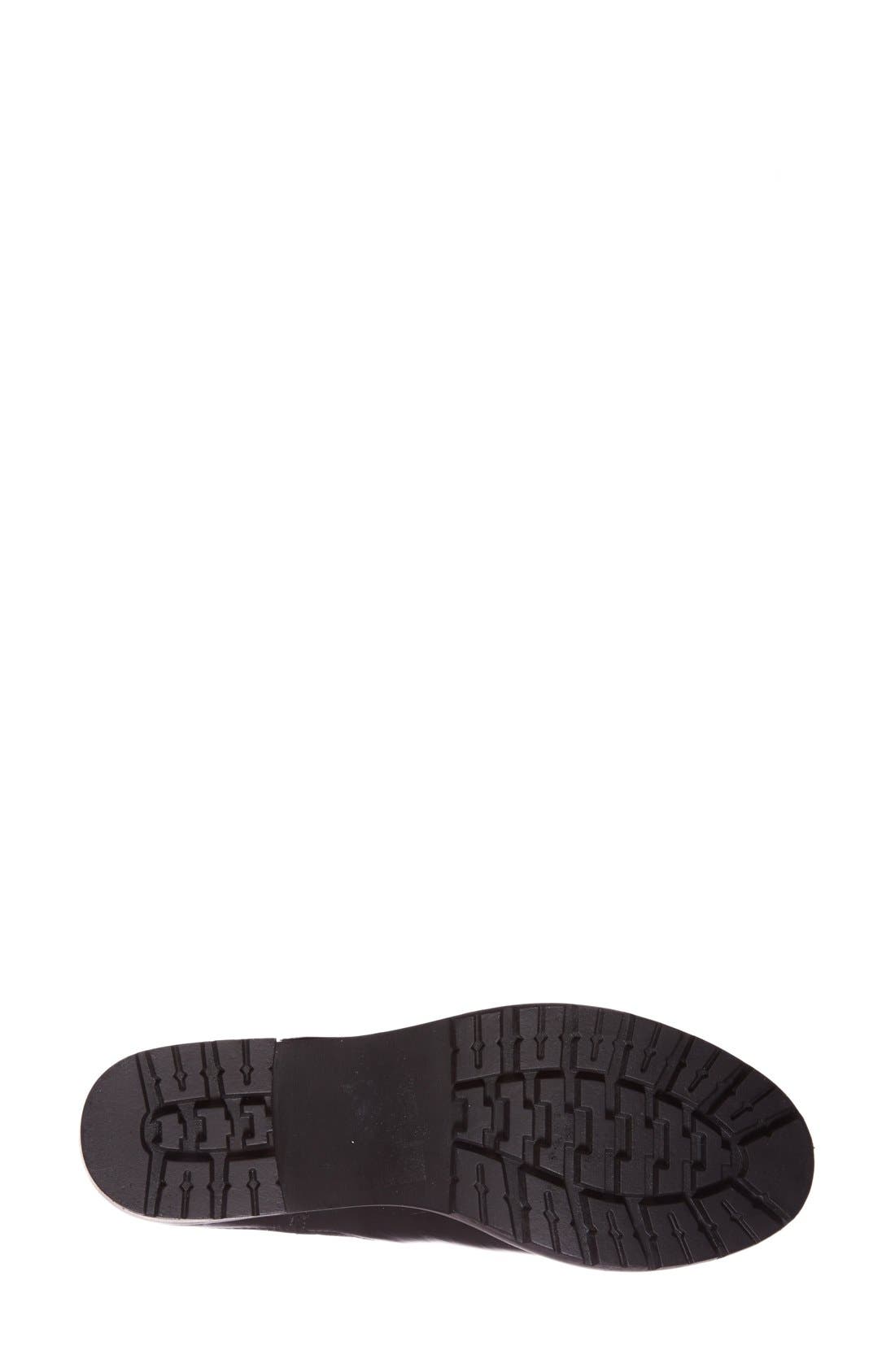 'Rumi' Leather Bootie, Alternate, color, BLACK LEATHER