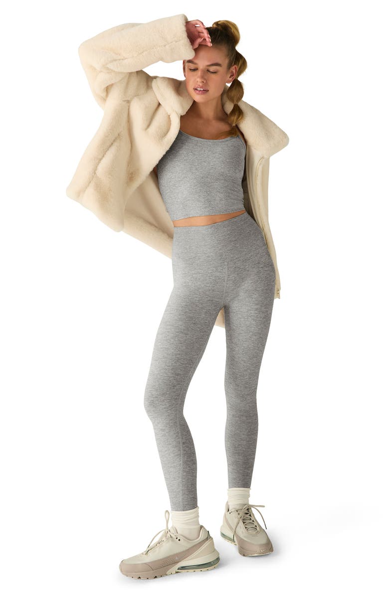 Beyond Yoga On the List Faux Fur Jacket, Alternate, color, Fresh Snow