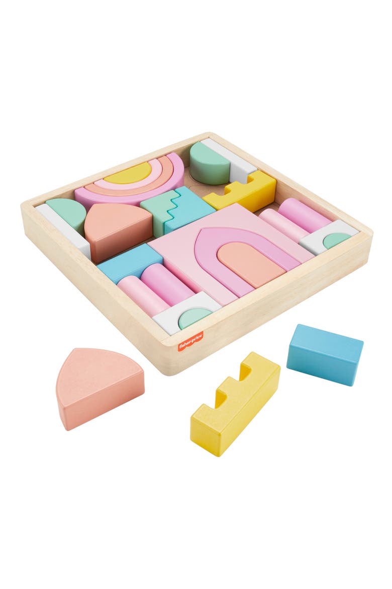 Wooden Castle Block Set, Alternate, color, NONE