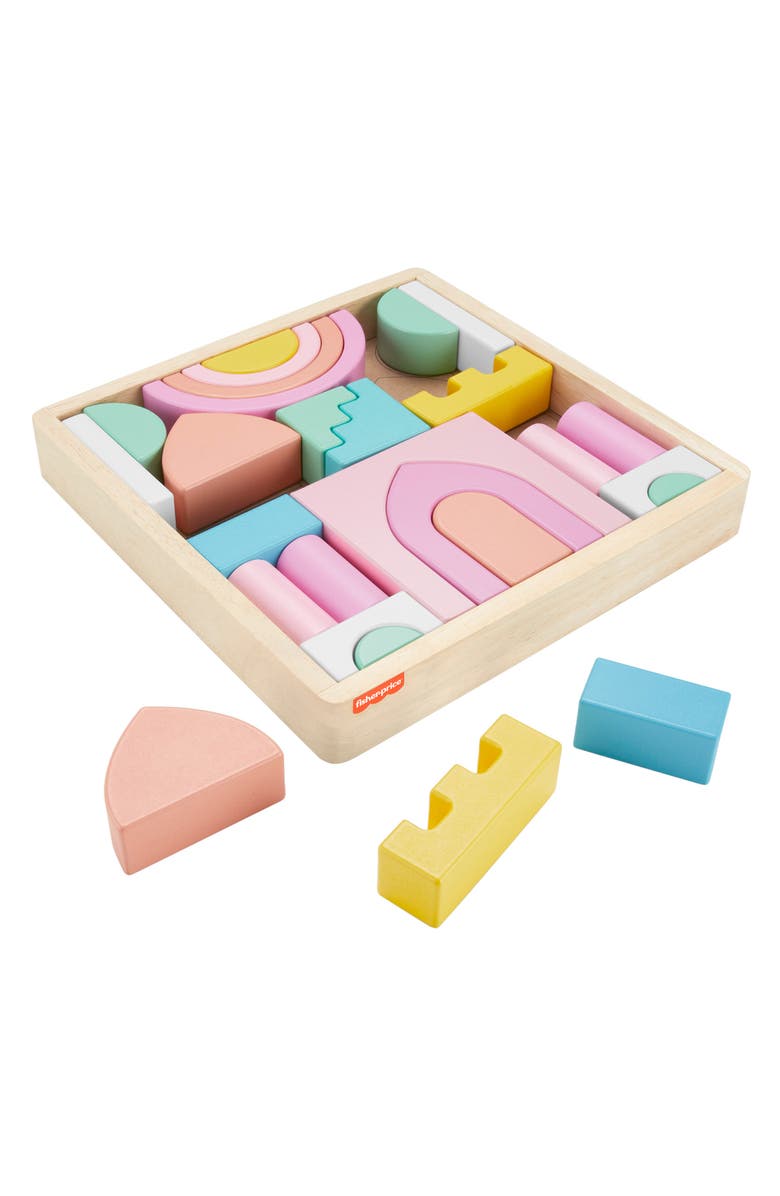 FISHER PRICE Wooden Castle Block Set, Alternate, color,