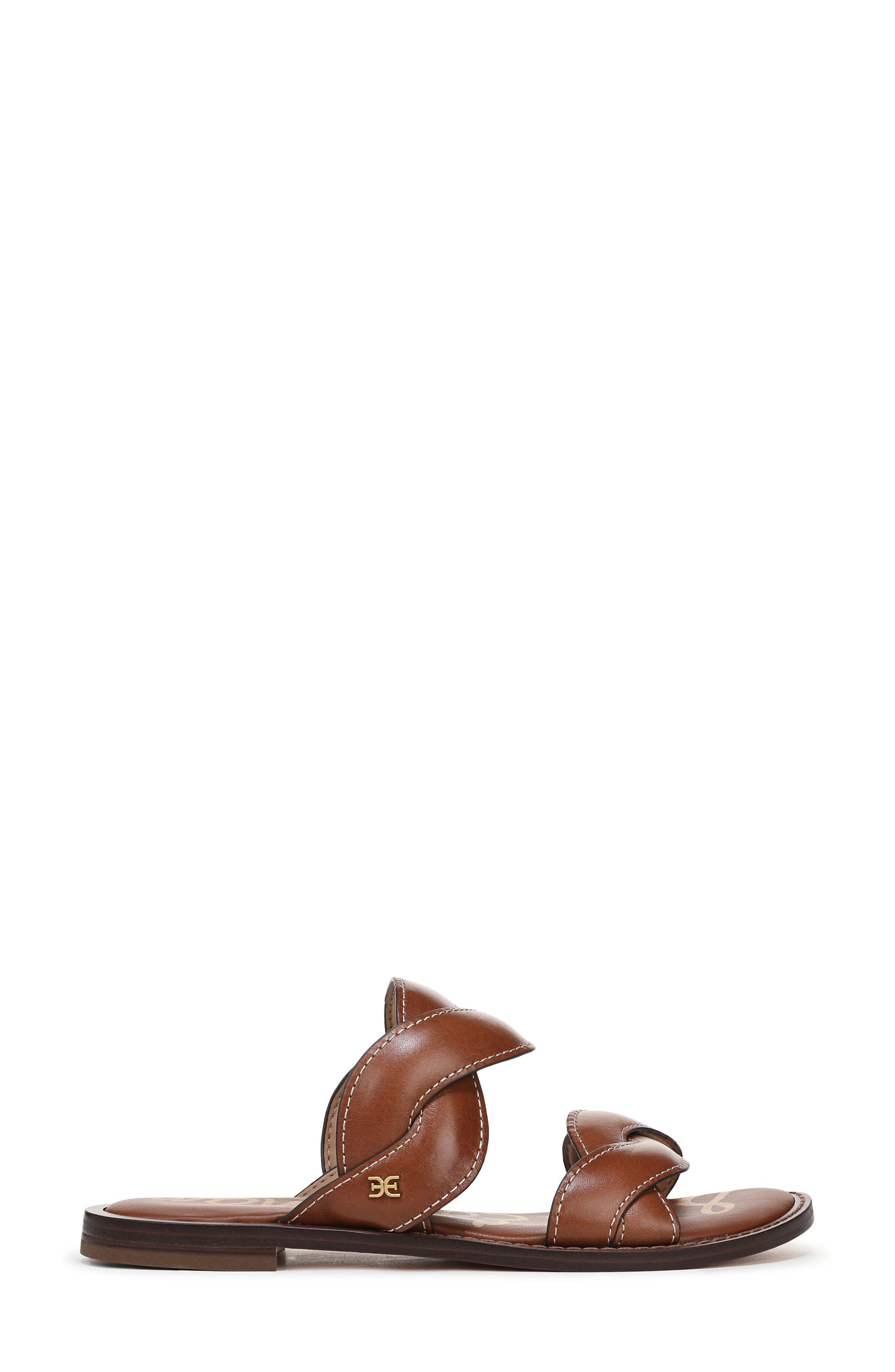 Sam Edelman Hellen Slide Sandal, Alternate, color, Cognac