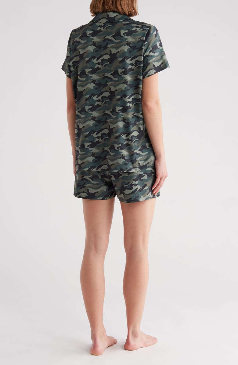 SECRET LACE Camo Lux Shorts Pajamas, Alternate, color, 