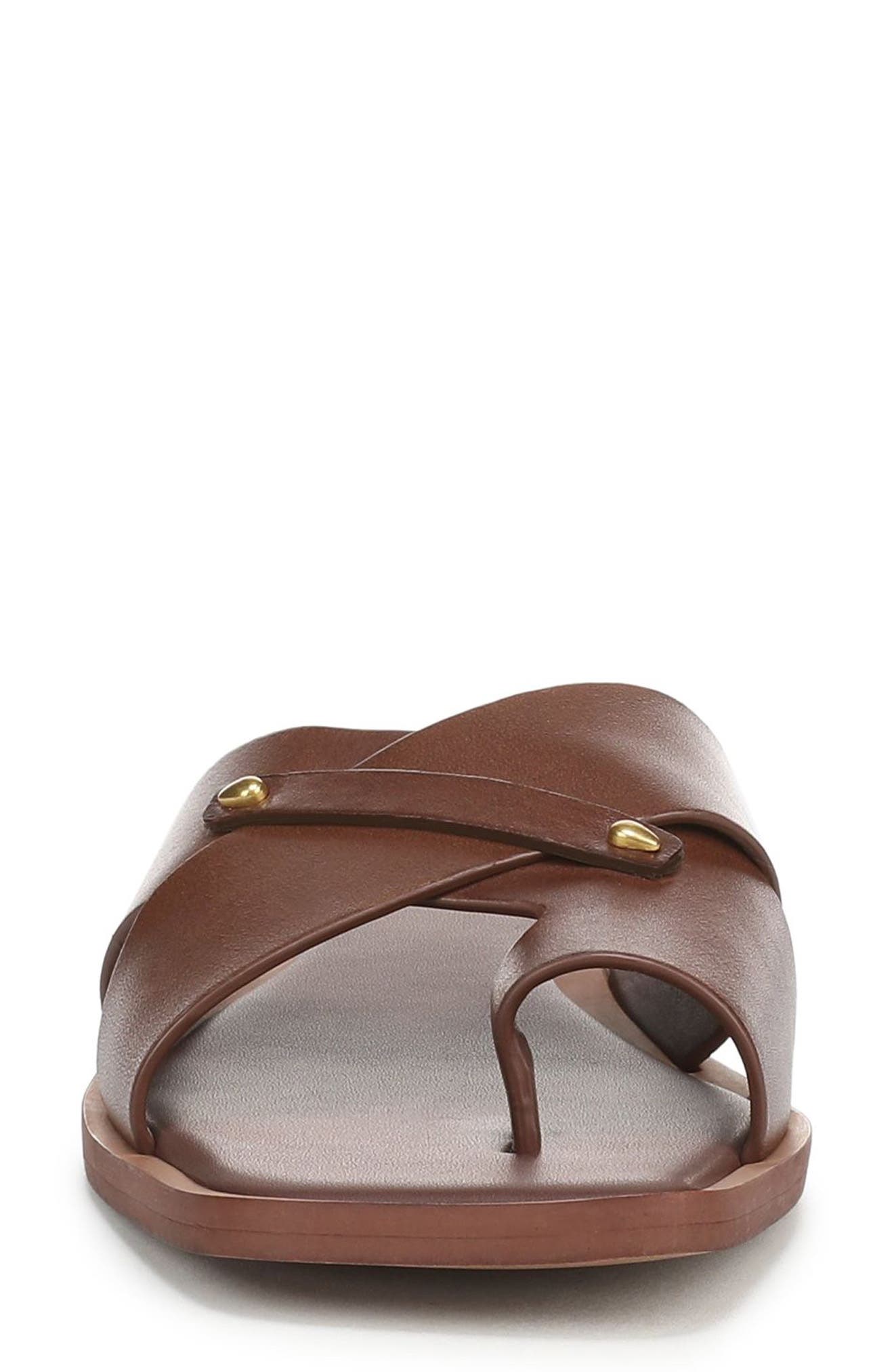 Etta Toe Loop Sandal, Alternate, color, COFFEE BEAN