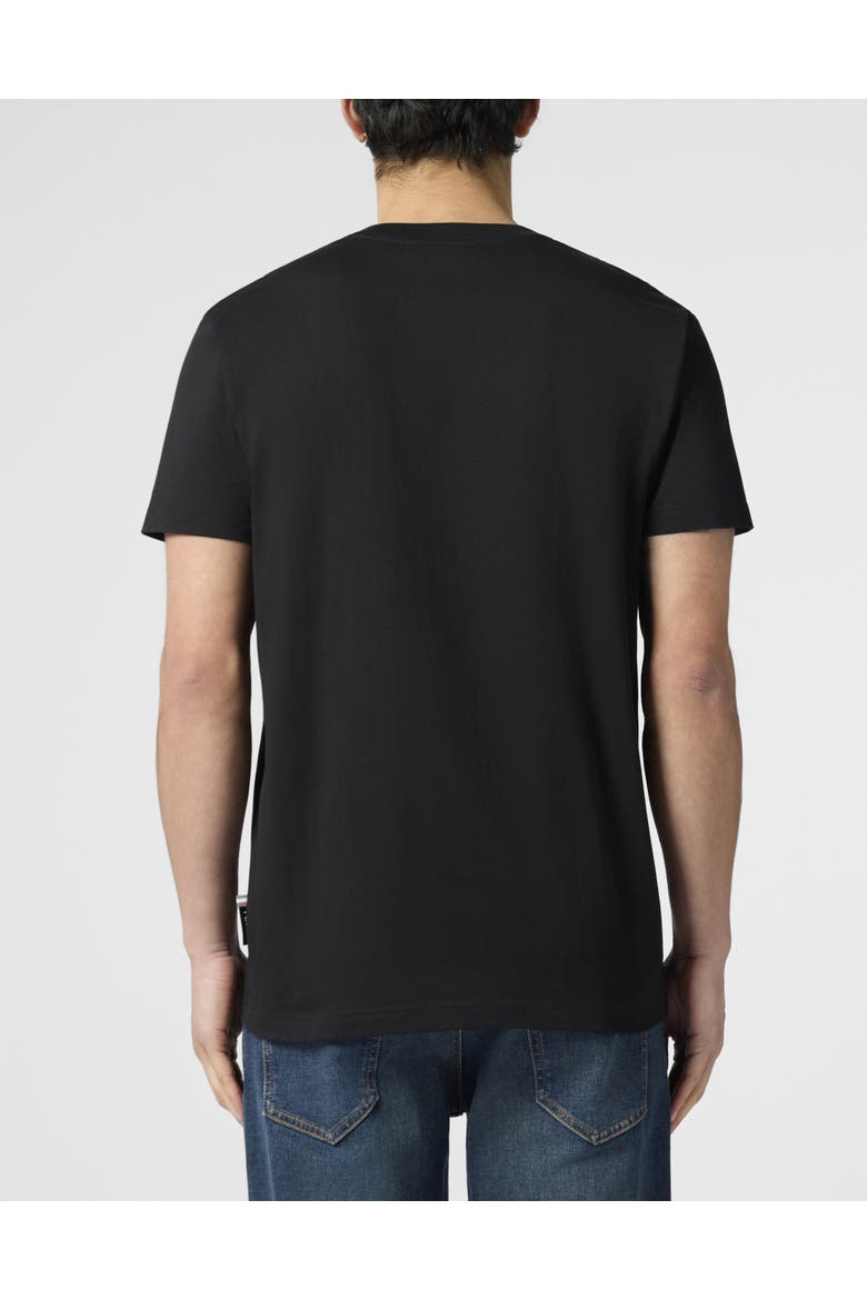 Round Neck T-Shirt New York Tennis Patch Men, Alternate, color, black