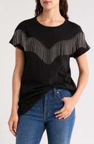 AllSaints Tassel Fringe T-Shirt