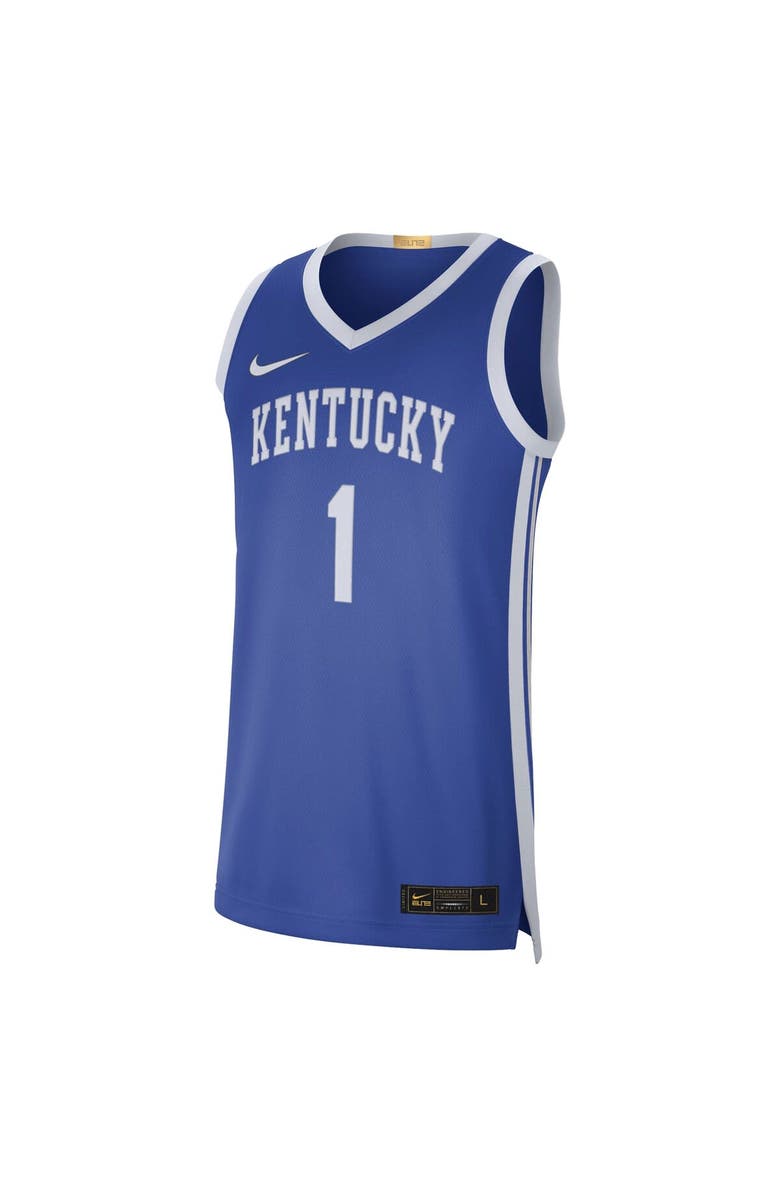Nike Men's Nike #1 Royal Kentucky Wildcats Limited Basketball Jersey, Alternate, color, 