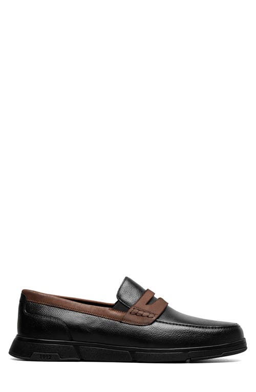 Nunn Bush Men's Luca Moc Toe Penny Loafer In Black Multi
