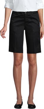 Lands' End School Uniform Young  Plain Front Blend Chino Shorts