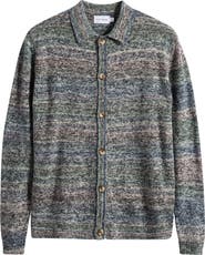 Topman Space Dye Polo Cardigan