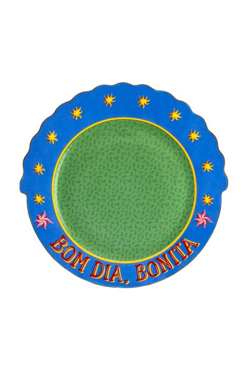 Luohu Bonita Porcelain Service Plate 11" Artisan Ceramic