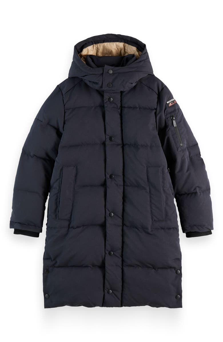 Scotch & Soda Kids' Insulated Hooded Puffer Coat, Main, color, Anthracite