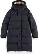 Scotch & Soda Kids' Insulated Hooded Puffer Coat
