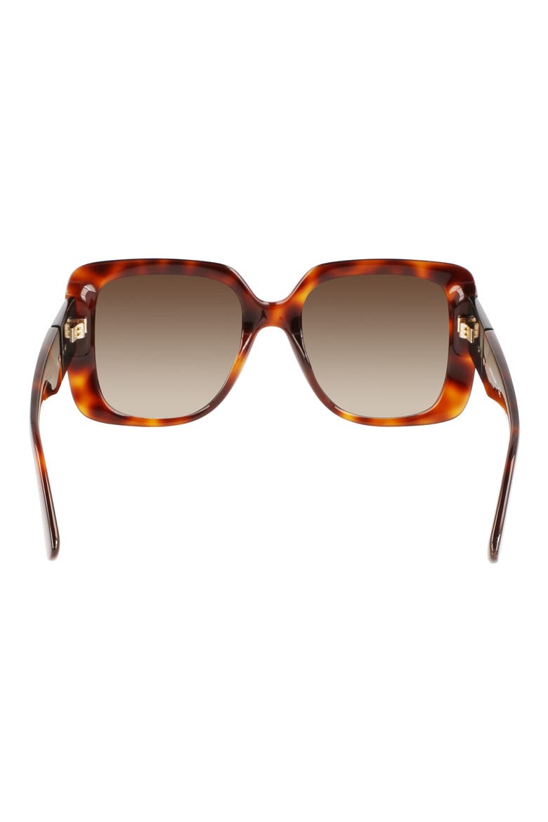 Roseau 53mm Gradient Square Sunglasses, Alternate, color, HAVANA