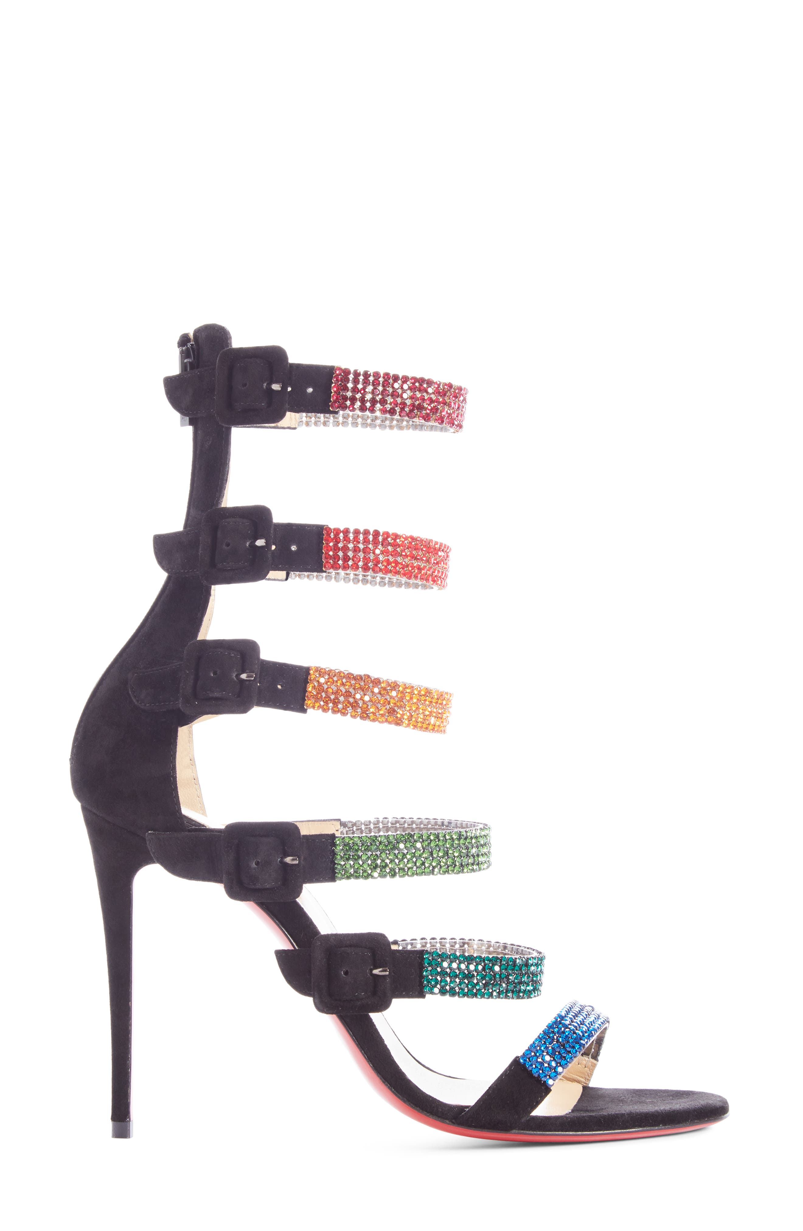 Christian Louboutin Raynibo Cage Sandal, Alternate, color, 