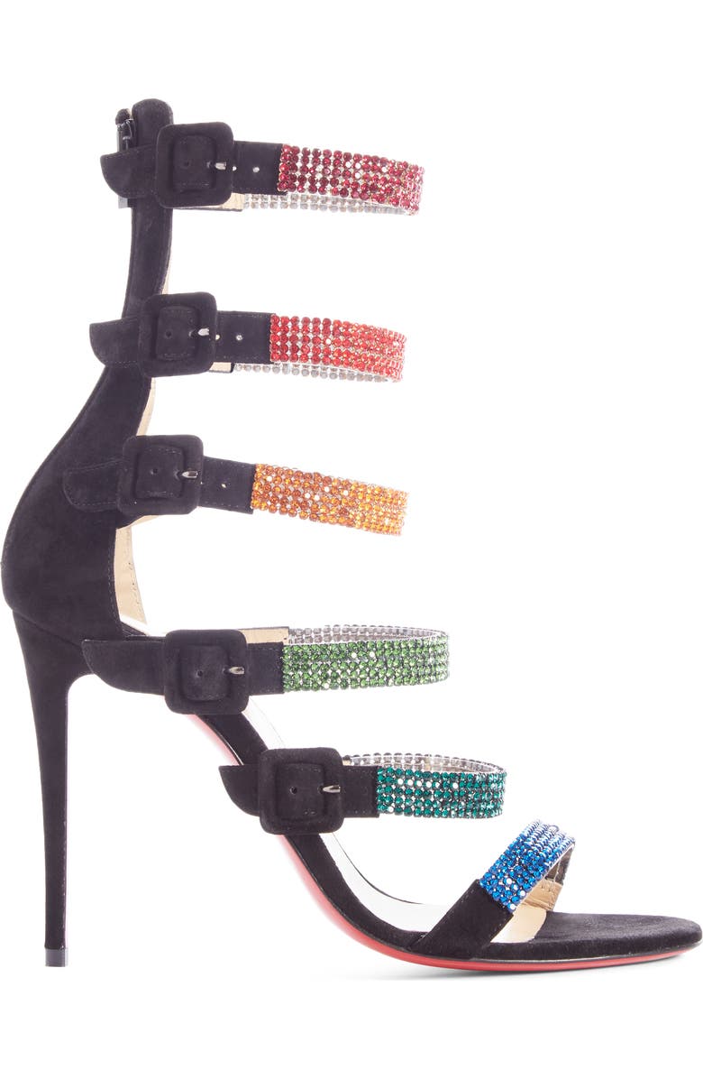 Christian Louboutin Raynibo Cage Sandal, Alternate, color,