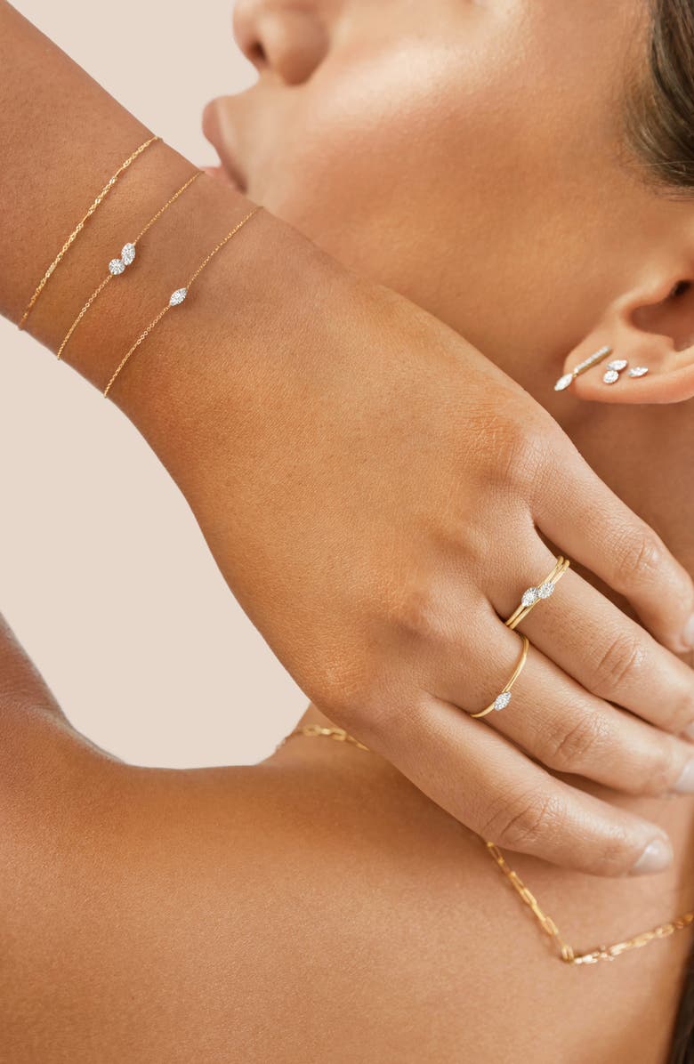 Monica Vinader 14K Gold Marquise Diamond Stacking Ring, Alternate, color, 14K Gold