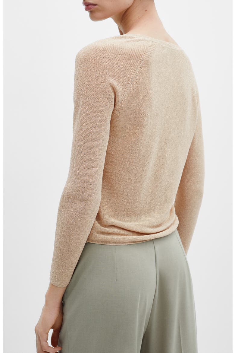 Metallic Sweater, Alternate, color, GOLD