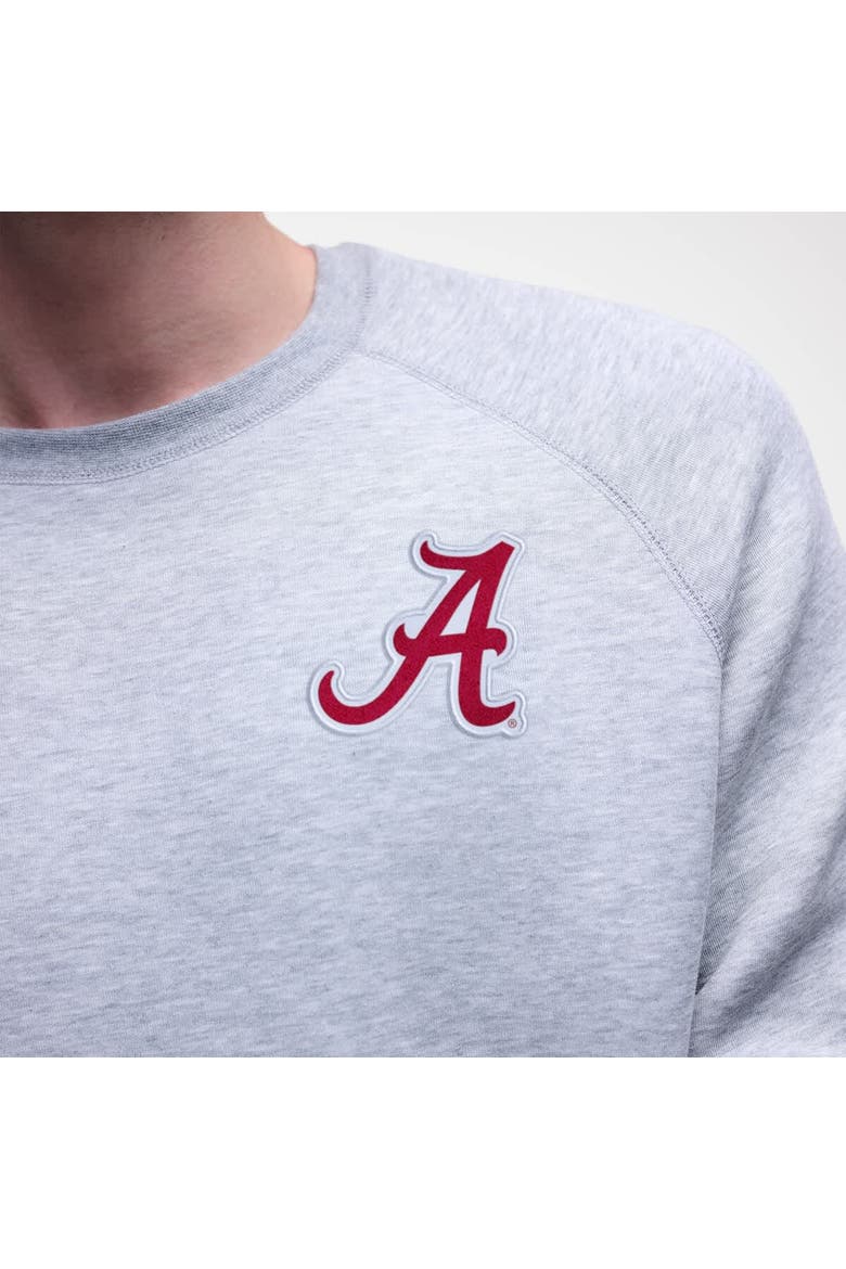 Men's Nike Heather Gray Alabama Crimson Tide Tech Fleece Raglan Sweatshirt, Alternate, color, Heather Gray