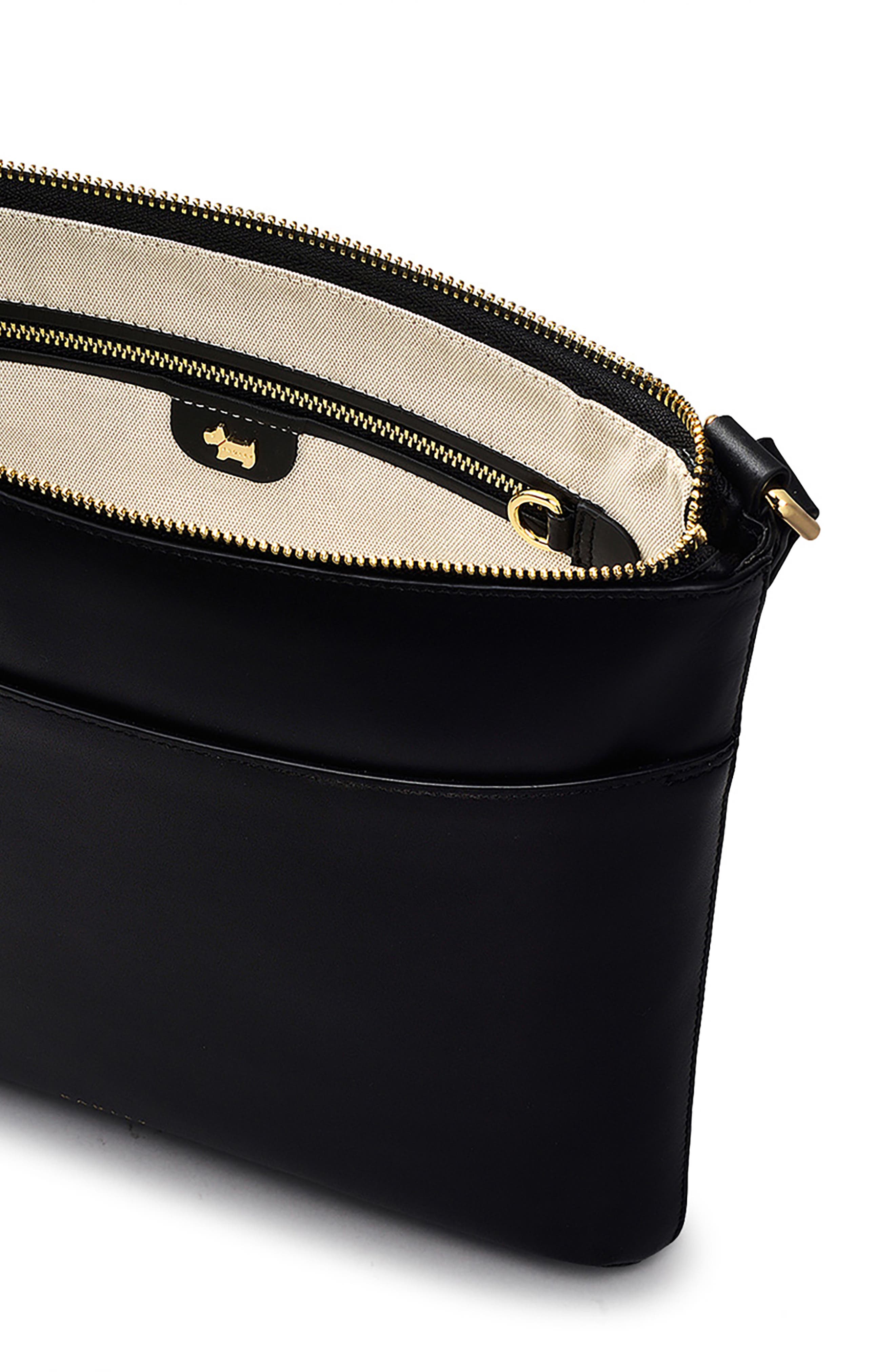 Radley Pockets Large Zip Top Crossbody Bag, Alternate, color, Black