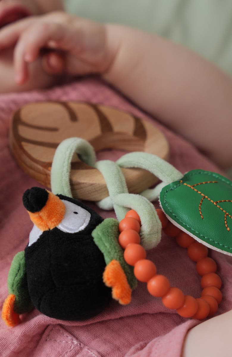 Little Big Friends Jungle Wooden Rattle, Alternate, color, Multi