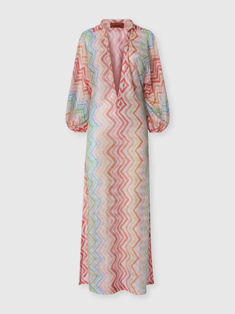 Long Zig Zag Printed Cover-up