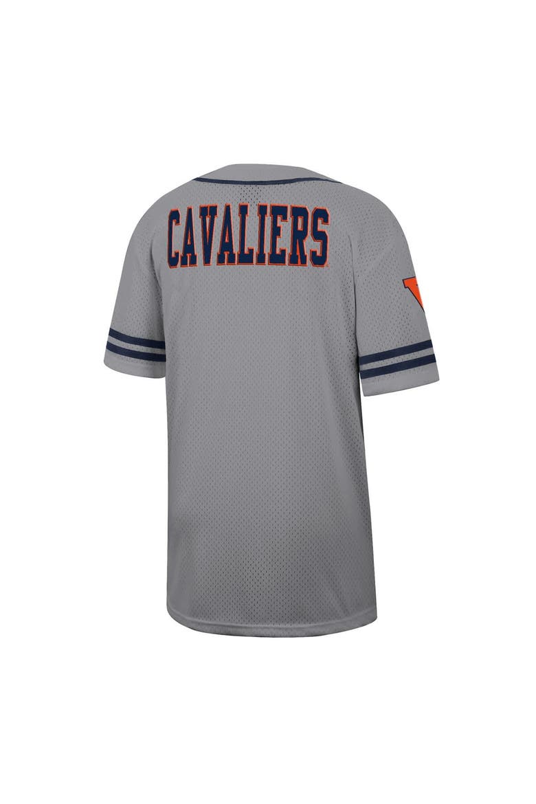Men's Colosseum Gray Virginia Cavaliers Free Spirited Baseball Jersey, Alternate, color, Gray