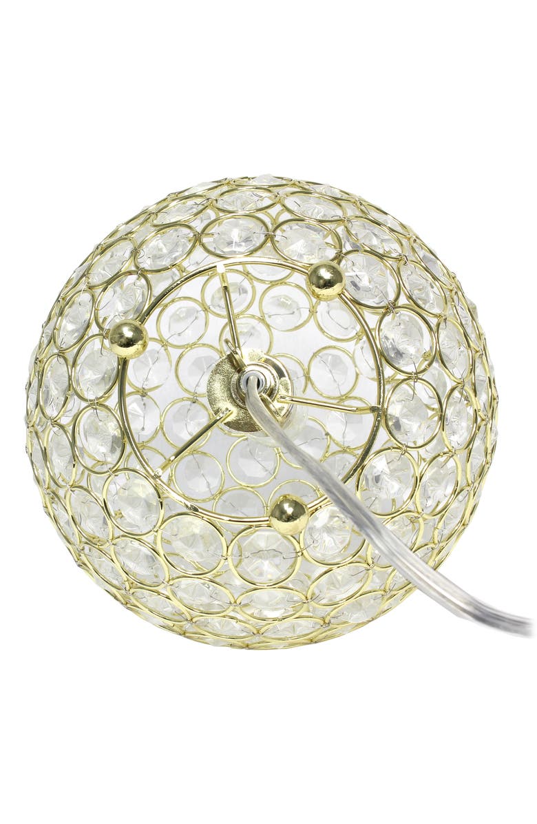 LALIA HOME Round Crystal Table Lamp, Alternate, color,