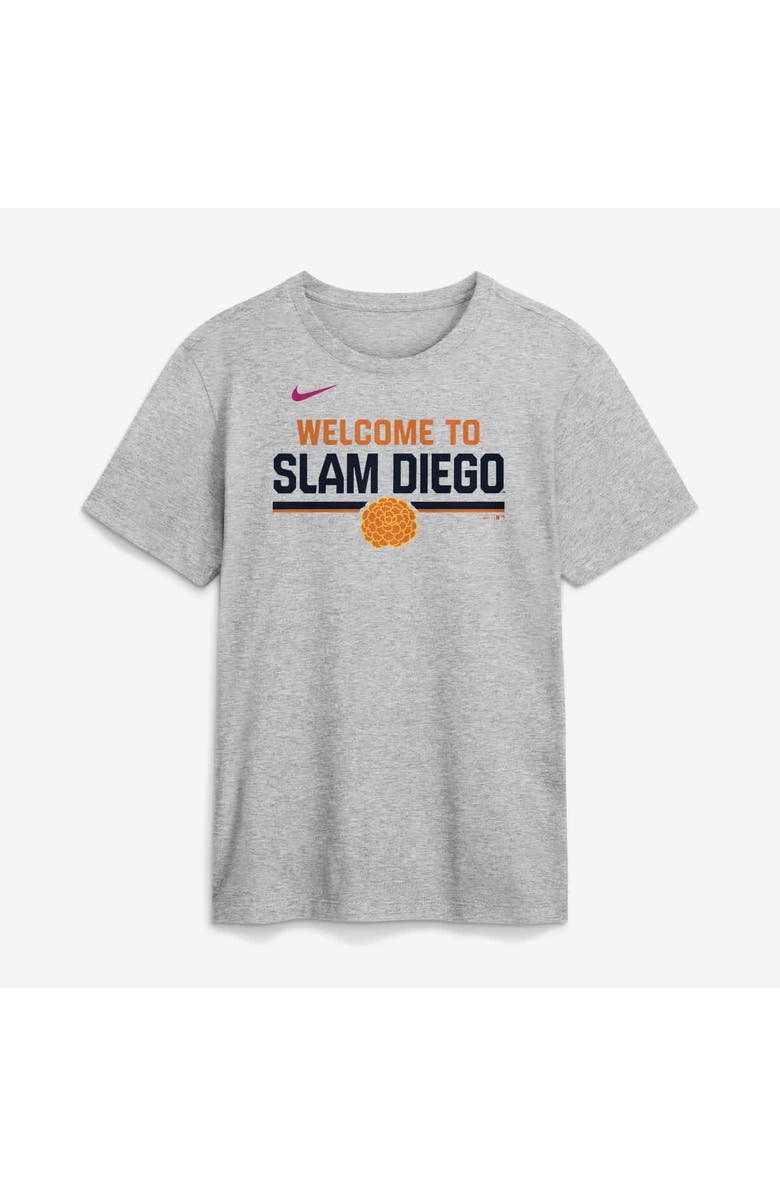 Nike Men's Nike Heather Gray San Diego Padres 2026 City Connect Stacked Team Phrase T-Shirt, Main, color, Heather Gray