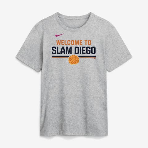 Men's Nike Heather Gray San Diego Padres 2026 City Connect Stacked Team Phrase T-Shirt