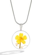 Mint & Lily Pressed Birth Flower Necklace
