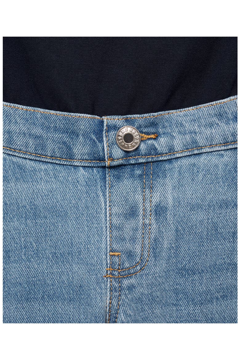 Straight Leg Ankle Maternity Jeans, Alternate, color, MEDIUM BLUE