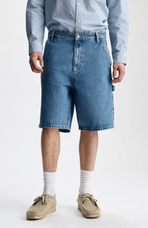 Williamsburg Relaxed Fit Cotton Denim Carpenter Shorts
