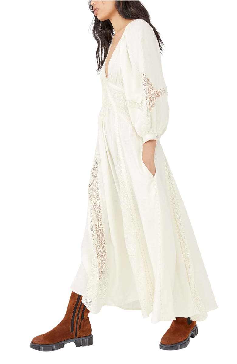 Free People Southwest Lace Long Sleeve Maxi Dress, Alternate, color,