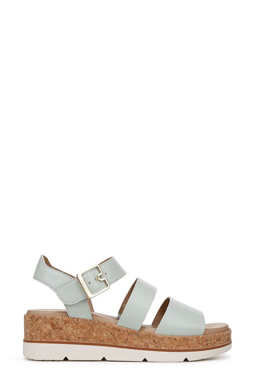 Shop Dr. Scholl's Once Twice Platform Wedge Sandal In Blue
