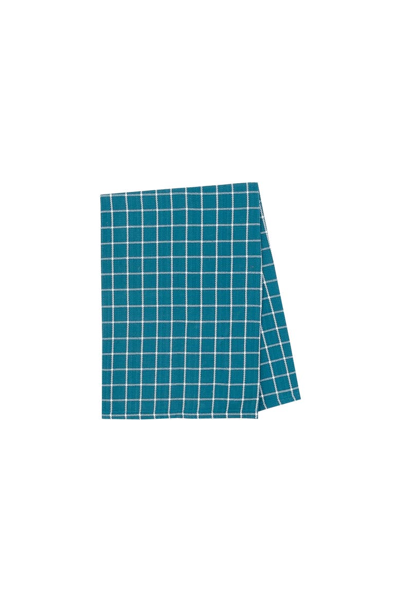 Windowpane Cotton Kitchen Towel, Main, color, Blue