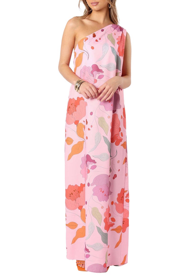 tillie one shoulder maxi dress Silvia Tcherassi Jedda Ruched One Shoulder Knotted Maxi Dress