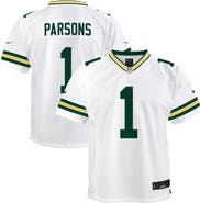 Nike Youth Nike Micah Parsons White Green Bay Packers White Game Jersey