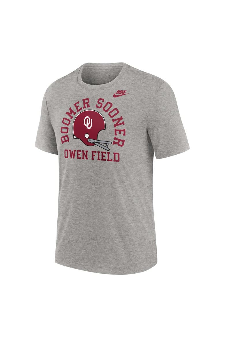 Men's Nike Heather Gray Oklahoma Sooners Legacy Local Tri-Blend T-Shirt, Alternate, color, Heather Gray