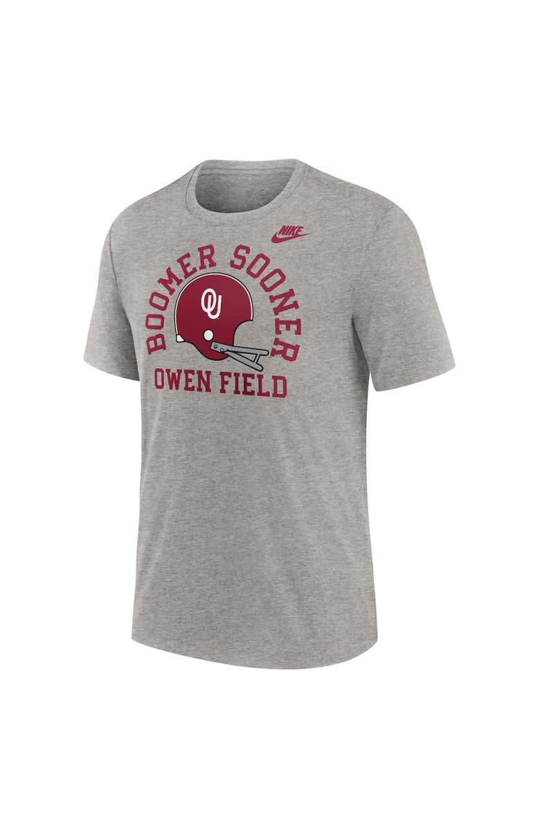 Nike Men's Nike Heather Gray Oklahoma Sooners Legacy Local Tri-Blend T-Shirt, Alternate, color, Heather Gray