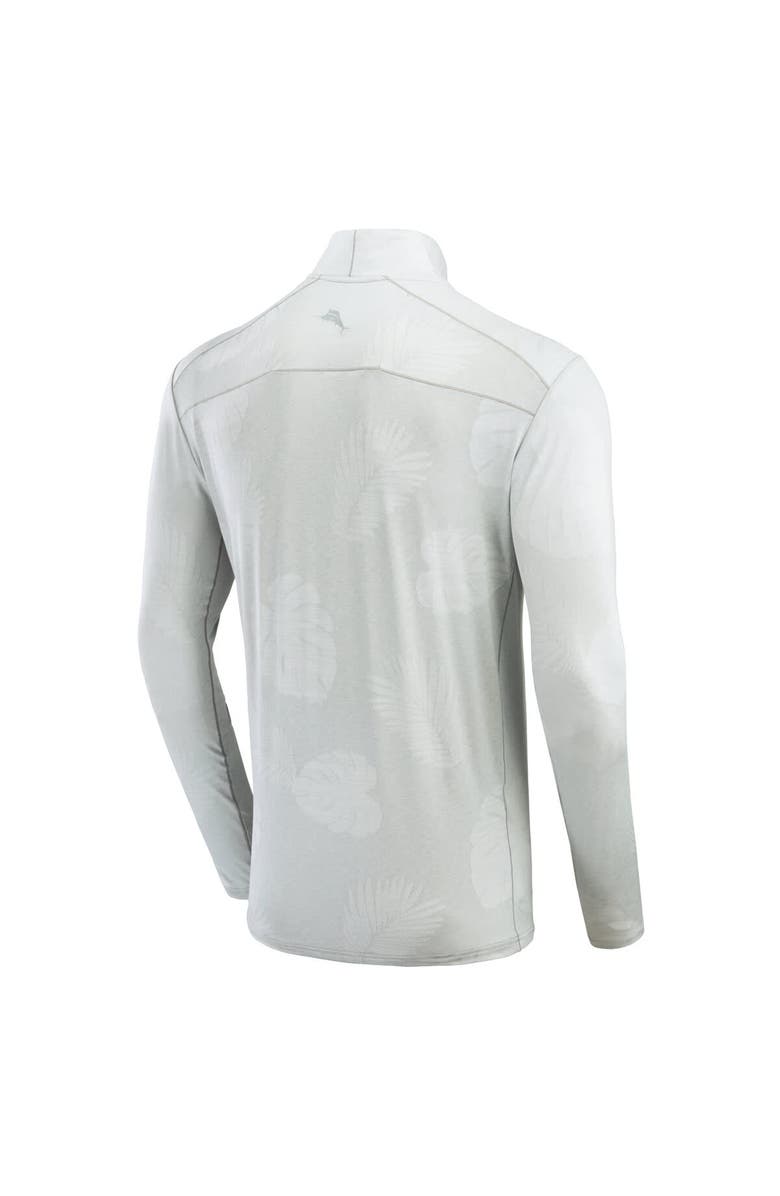 Tommy Bahama Men's Tommy Bahama Gray Georgia Bulldogs Delray Frond IslandZone Half-Zip Jacket, Alternate, color, Gray