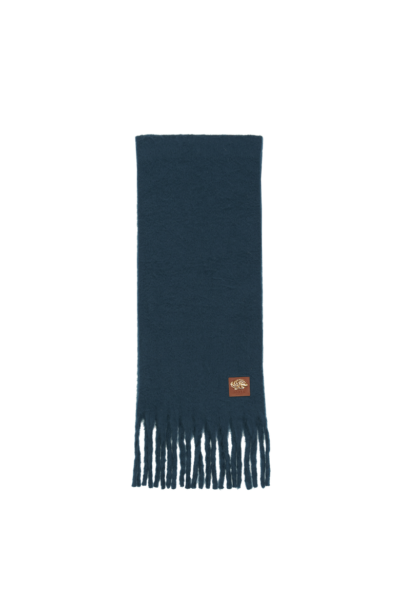 Fable England Cosy Teal Boucle Scarf, Alternate, color, Teal