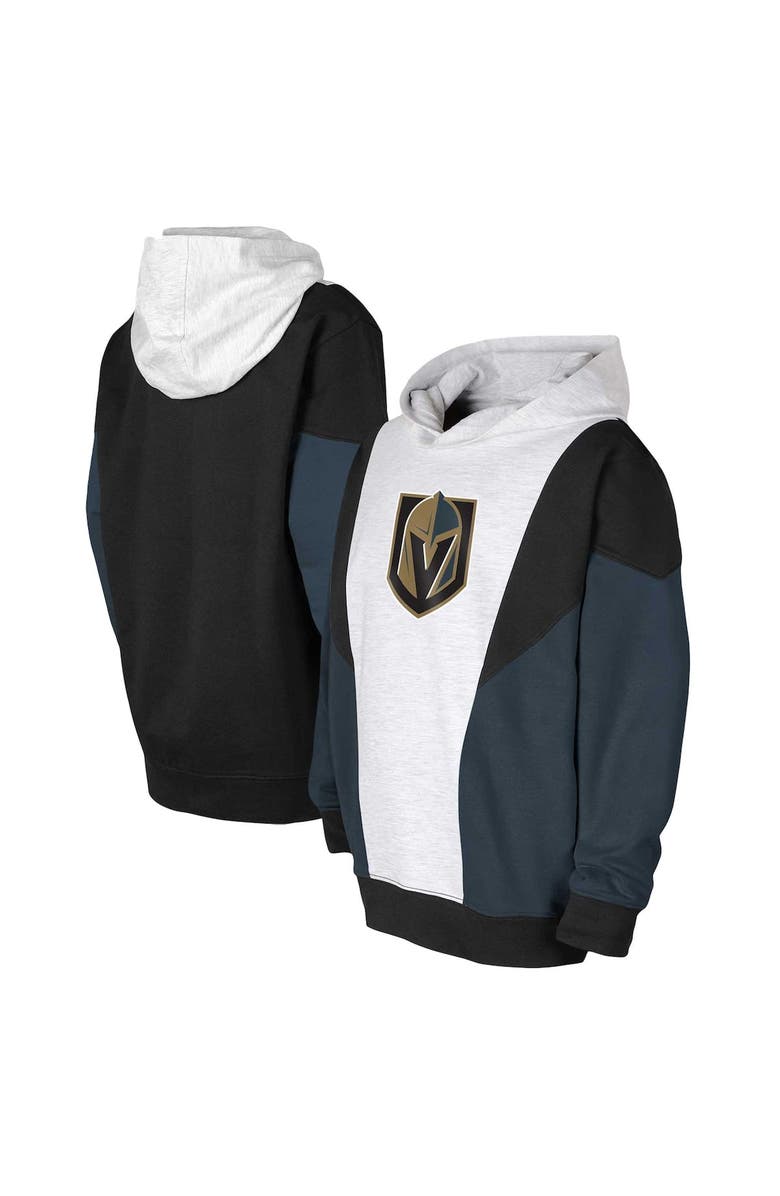 Outerstuff Youth Ash/Black Vegas Golden Knights Champion League Fleece Pullover Hoodie, Alternate, color, Ash